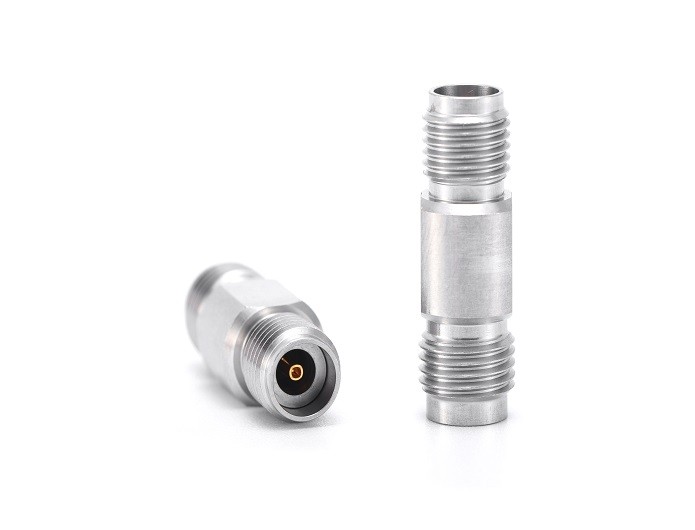 2.4mm female to 2.92mm female RF Adapters stainless steel 40Ghz
