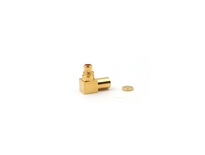 RF Connector MMCX Female Right Angle for .086/RG405 Cable