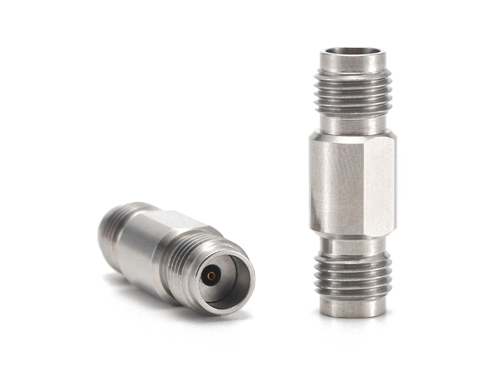 Series 1.85mm female to female milimeter wave RF Coaxial Adaptor stainless steel