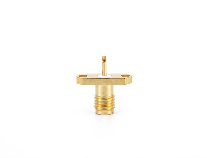 Series SMA Female 2 Holes Flange mount microstrip RF Coaxial Connector