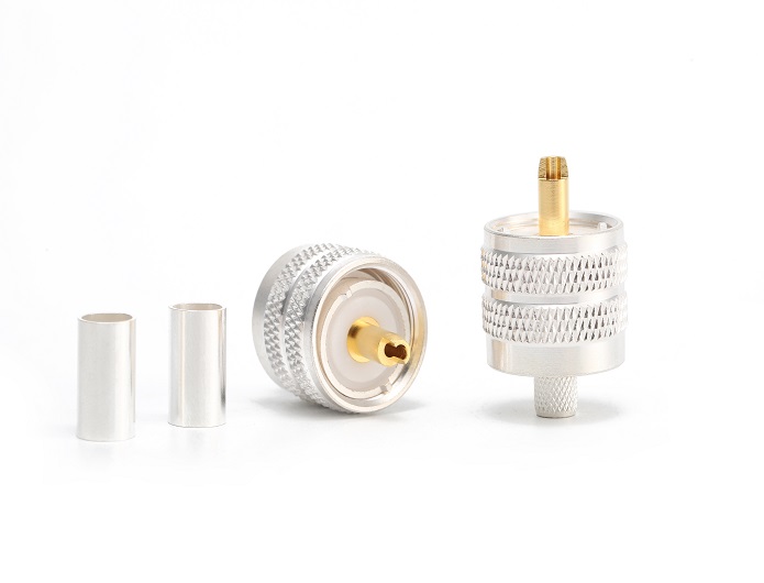 UHF male RF Coaxial Connector for LMR 240 cable crimp