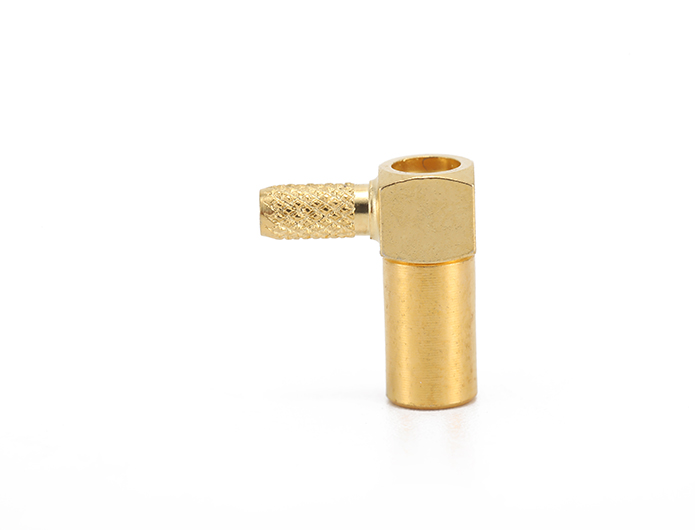 Precision RF Connector SSMB female (jack) right angle connector terminal for RG 316 cable