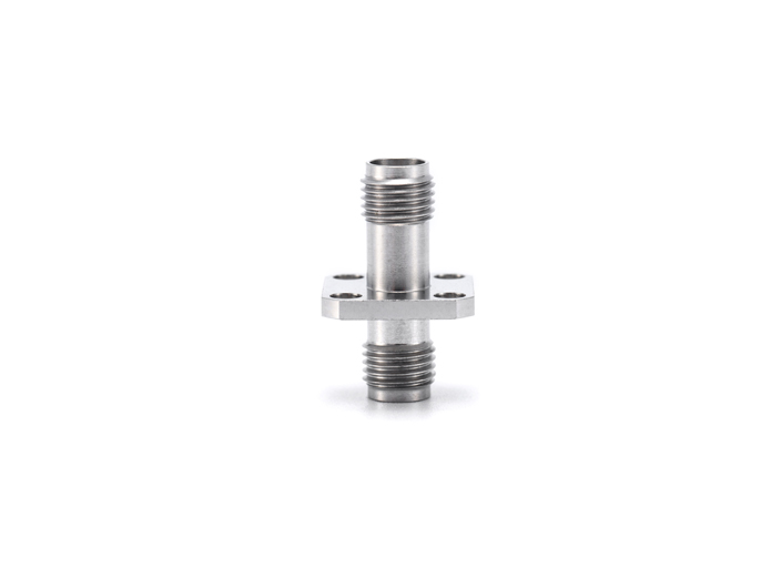 SMA female to SMA female 4 Holes Flange Stainless Steel RF Coaxial Adapter