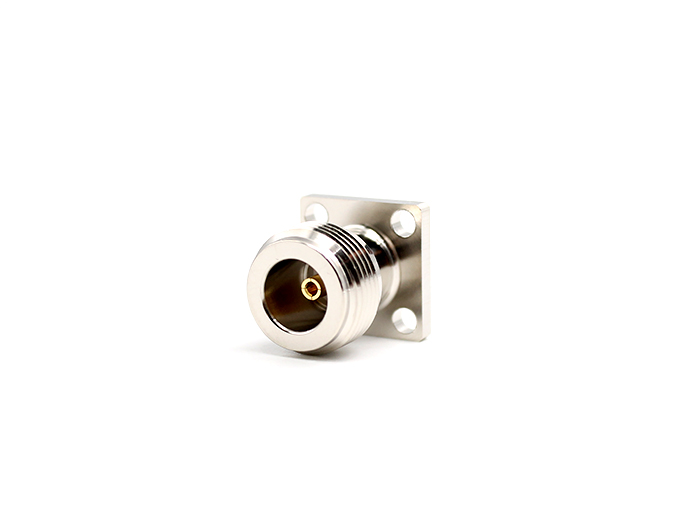 N Female straight flange connector