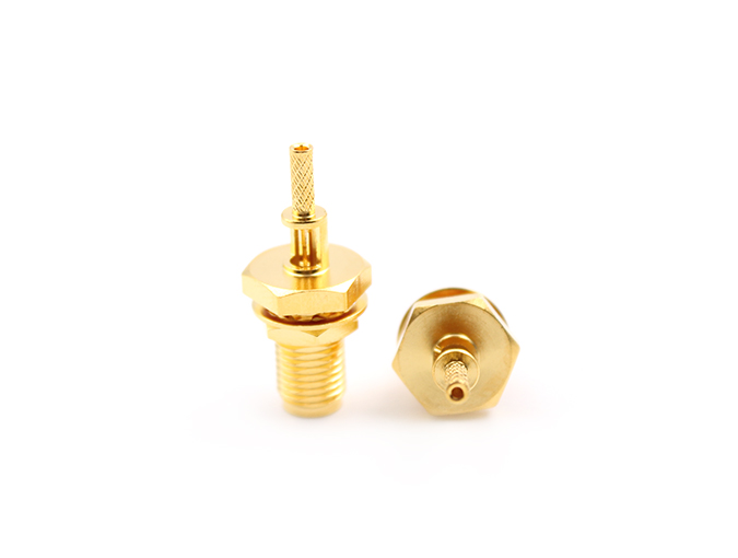 SMA Female  Bulkhead  Connector for 1.37mm Cable RF Coaxial Connector