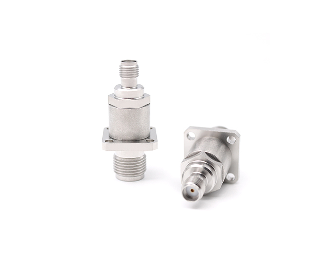 RF Adapter Stainless Steel TNCA Female to SMA Female Flange