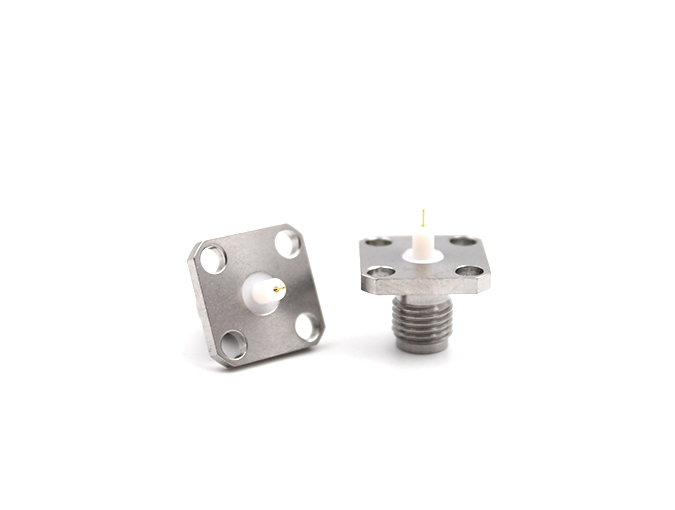 Stainless Steel SMA Female Flange Connector Terminal