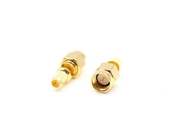SMA Male for RG58 Cable with window RF coaxial Connector