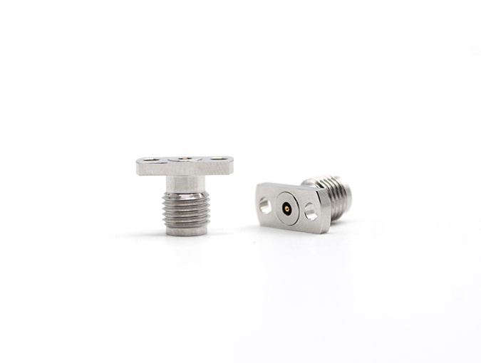 RF Coaxial Connector 2.92 Female flange mount