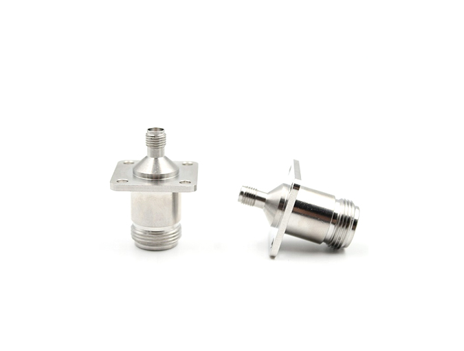 RF Adapter Stainless Steel N Female Flange to SMA Female