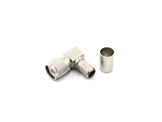 TNC Male Right Angle Connector for RG59 Cable