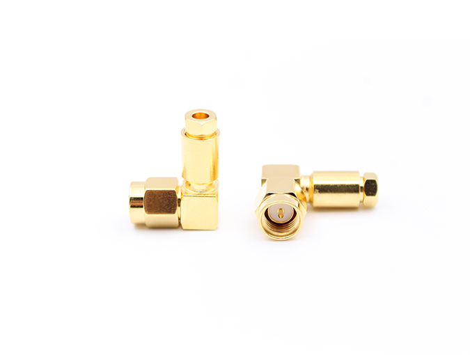 SMA Male Right angel Connector for RG316 Cable Clamp