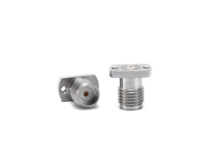 RF Connector Stainless Steel ISMA Female Flange Mount