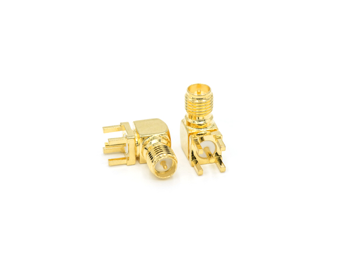 Reverse Polarity SMA  female Right angel Connector for PCB