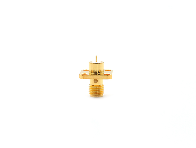 SMA Female 4 Holes Flange RF Coaxial Connector