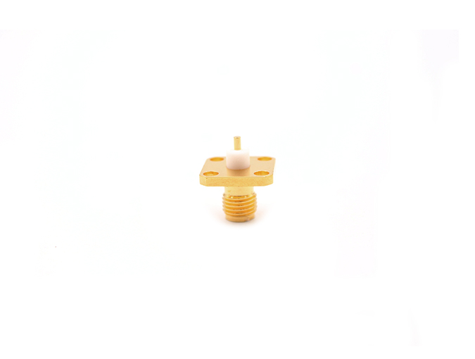 SMA Female  4 Holes Flange Connector for Terminal
