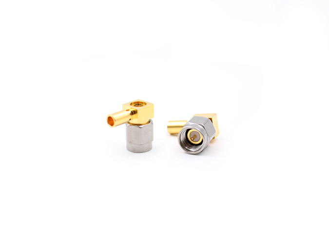RF Connector Stainless Steel SMA Male Right Angle for 086  Cable