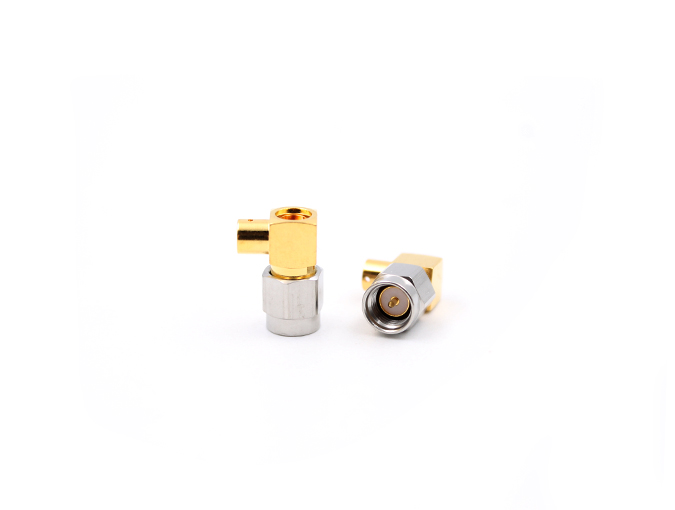 RF Connector Stainless Steel SMA Male Right Angle for 141/RG402 Cable