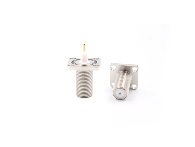 F Type Female Bulkhead Connector for Flange Terminal