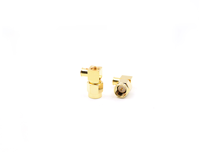 SMA Male Right angel Connector for .141 Cable