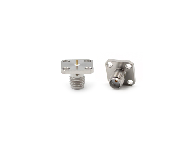 RF Connector Stainless Steel SMA Female Flange Mount