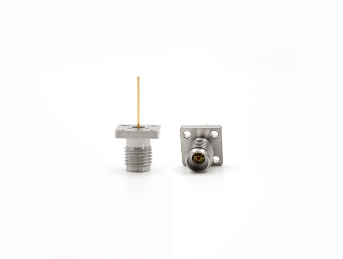 RF Connector Stainless Steel 2.92 Female flange Mount