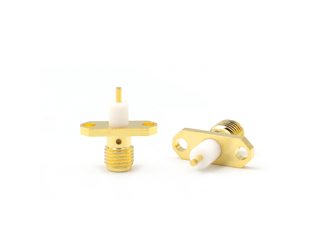 SMA Female 2 Holes Flange mount microstrip RF Coaxial Connector